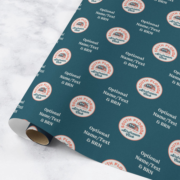 Custom South Florida Airstream Club Logo Wrapping Paper Roll - Medium - Matte