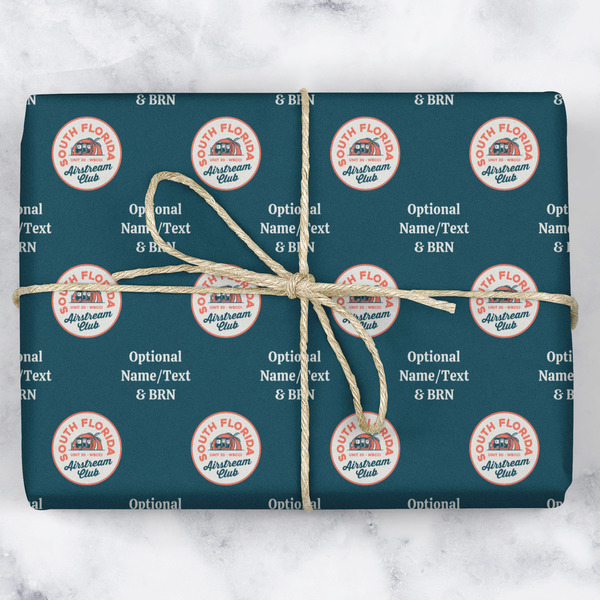 South Florida Airstream Club Logo Wrapping Paper Roll - Matte - Wrapped Box
