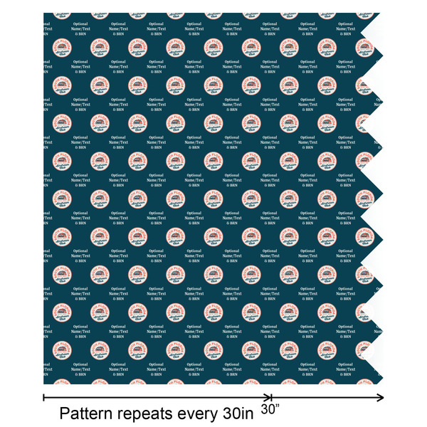 South Florida Airstream Club Logo Wrapping Paper Roll - Satin - Partial Roll