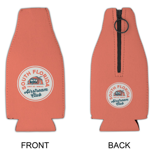 South Florida Airstream Club Logo Zipper Bottle Cooler - APPROVAL