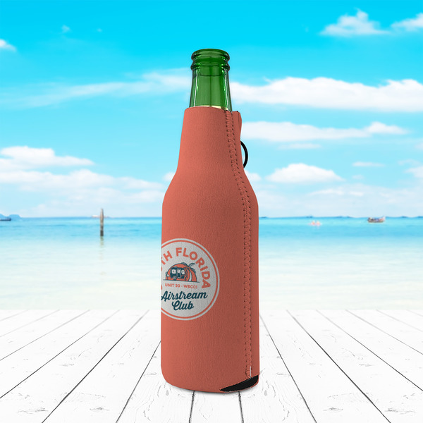South Florida Airstream Club Logo Zipper Bottle Cooler - LIFESTYLE