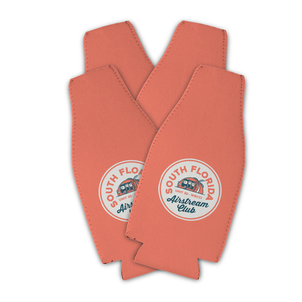 South Florida Airstream Club Logo Zipper Bottle Cooler - Set of 4 - Main