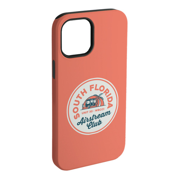 Custom South Florida Airstream Club Logo iPhone Case - Rubber Lined - iPhone 15 Plus