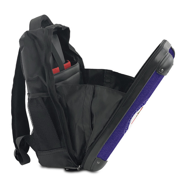 Arkansas Razorback Airstream Club Logo 15" Backpack - SIDE OPEN