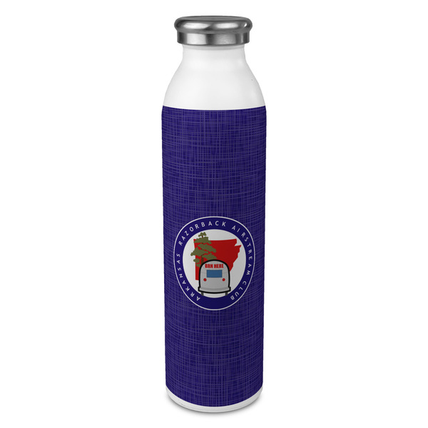 Custom Arkansas Razorback Airstream Club Logo 20oz Stainless Steel Water Bottle - Full Print