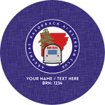 Arkansas Razorback Airstream Club Logo Multipurpose Round Labels - Custom Sized