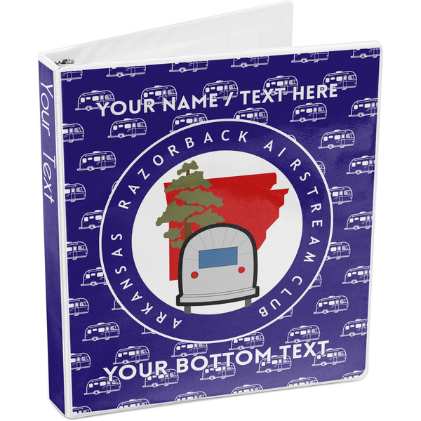 Arkansas Razorback Airstream Club Logo 3-Ring Binder - 1" - Angled