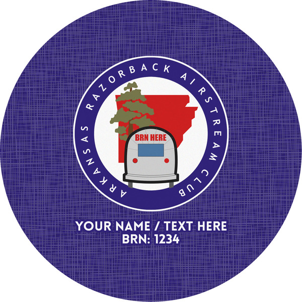 Custom Arkansas Razorback Airstream Club Logo Multipurpose Round Labels - 5"
