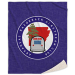 Arkansas Razorback Airstream Club Logo Sherpa Throw Blanket
