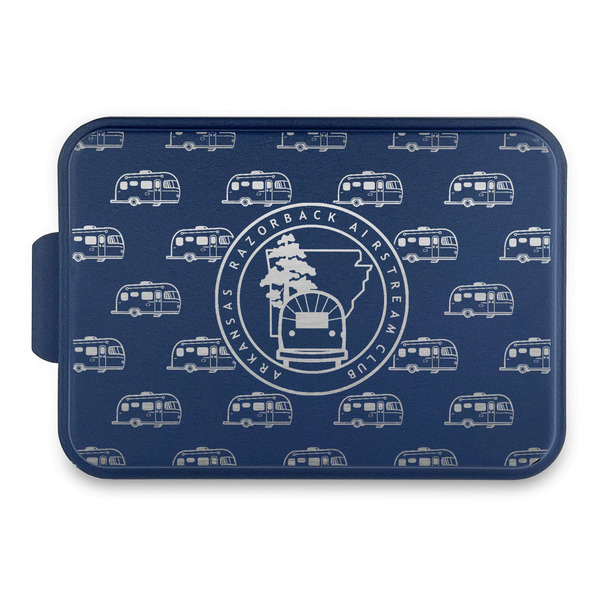 Custom Arkansas Razorback Airstream Club Logo Aluminum Baking Pan with Navy Lid