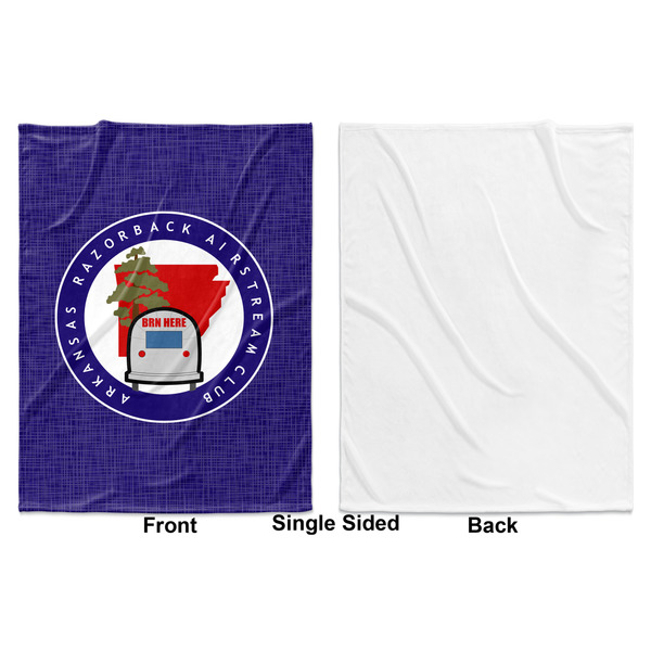 Arkansas Razorback Airstream Club Logo Baby Blanket (Single Sided - Printed Front, White Back)