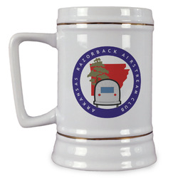 Arkansas Razorback Airstream Club Logo Beer Stein