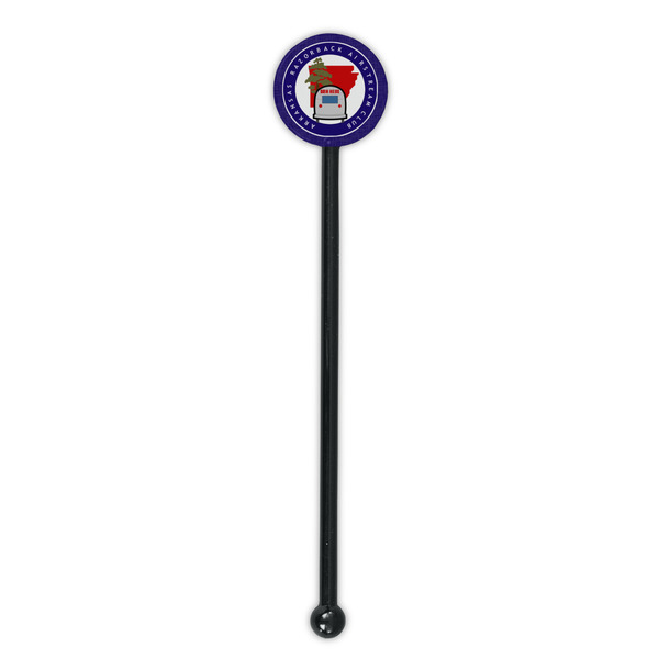 Arkansas Razorback Airstream Club Logo Black Plastic 5.5" Stir Stick - Round - Single Stick