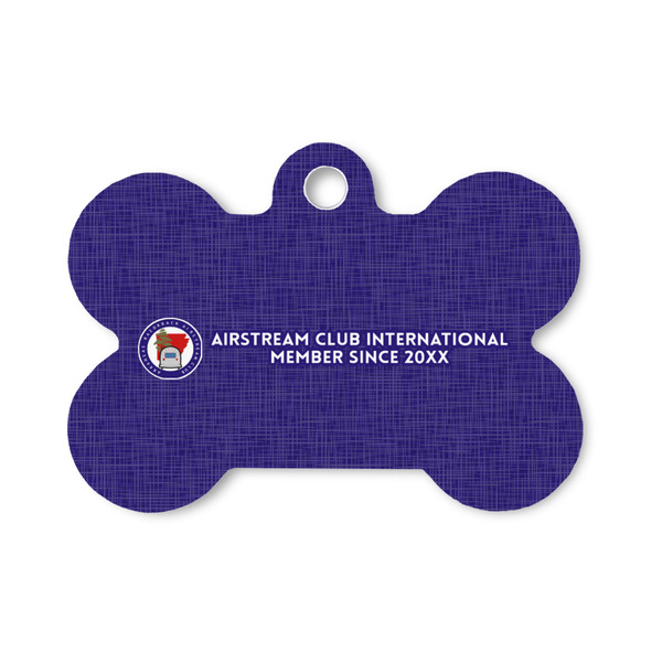 Custom Arkansas Razorback Airstream Club Logo Bone Shaped Dog ID Tag - Small