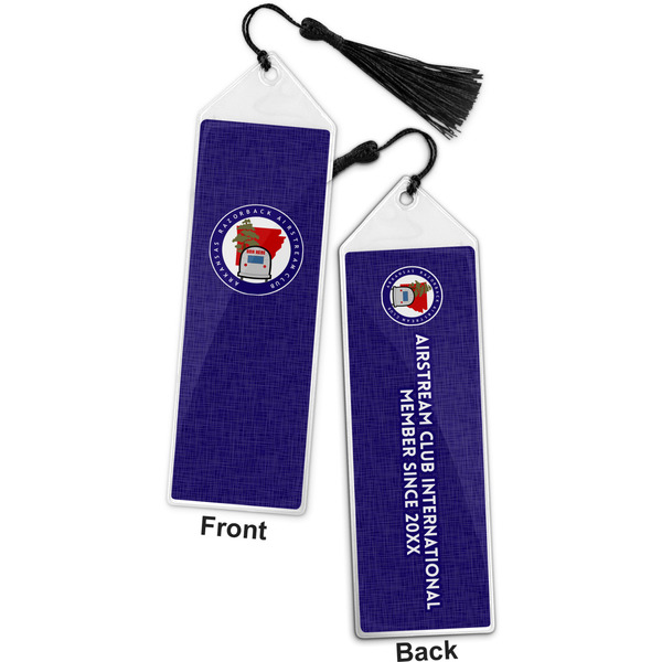 Arkansas Razorback Airstream Club Logo Bookmark w/ Tassel - Front and Back