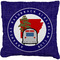 Arkansas Razorback Airstream Club Logo Faux-Linen Throw Pillow 18"
