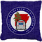 Arkansas Razorback Airstream Club Logo Faux-Linen Throw Pillow 20"