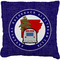 Arkansas Razorback Airstream Club Logo Faux-Linen Throw Pillow 26"