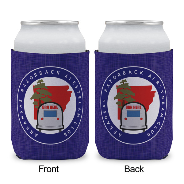 Arkansas Razorback Airstream Club Logo Can Cooler - Standard 12oz - Front & Back