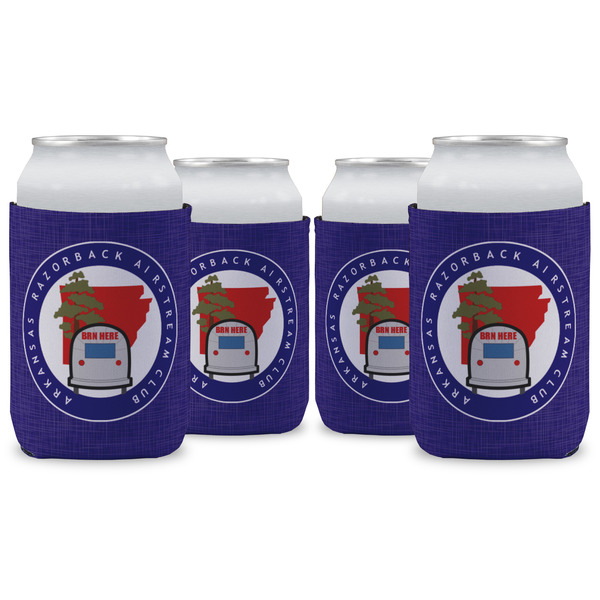 Custom Arkansas Razorback Airstream Club Logo Can Coolers - 12 oz - Set of 4