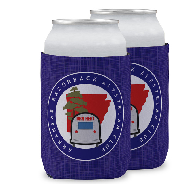 Arkansas Razorback Airstream Club Logo Can Cooler - Standard 12oz - Two on Cans