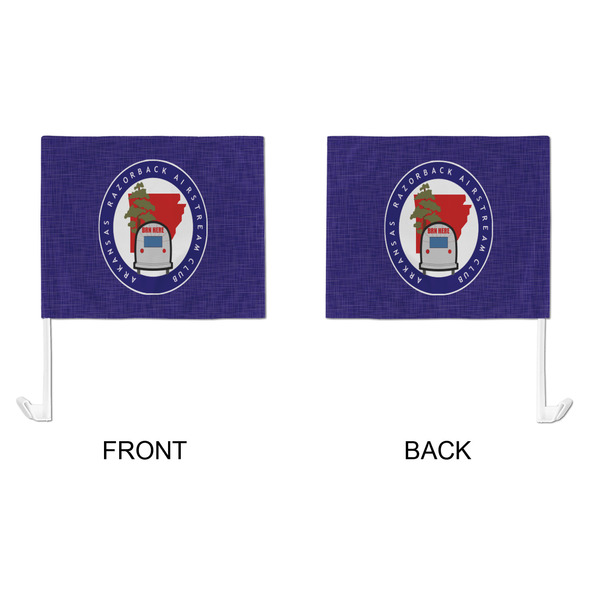 Arkansas Razorback Airstream Club Logo Car Flag - Large - APPROVAL