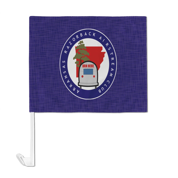 Arkansas Razorback Airstream Club Logo Car Flag - Large - FRONT