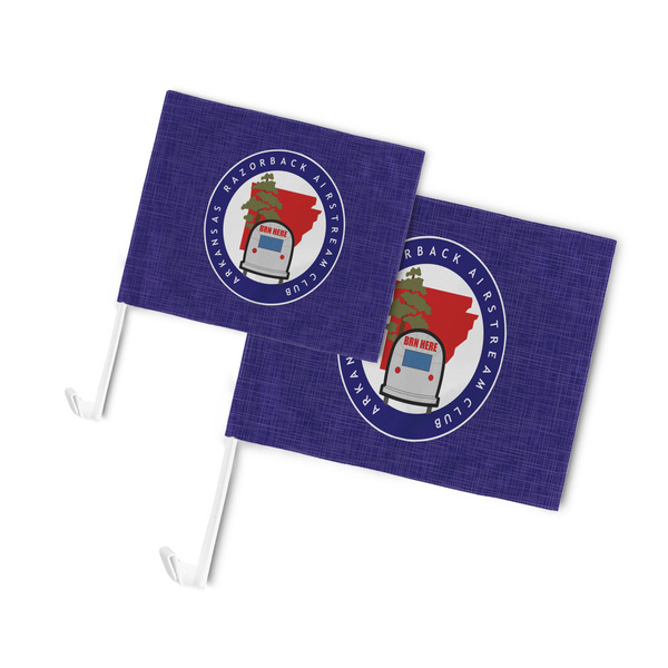 Arkansas Razorback Airstream Club Logo Car Flags - PARENT MAIN (both sizes)