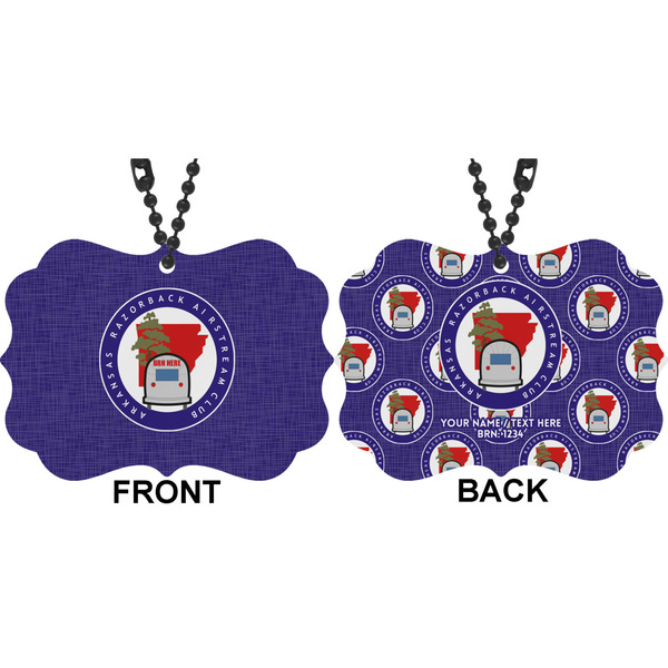 Arkansas Razorback Airstream Club Logo Car Ornament (Approval)