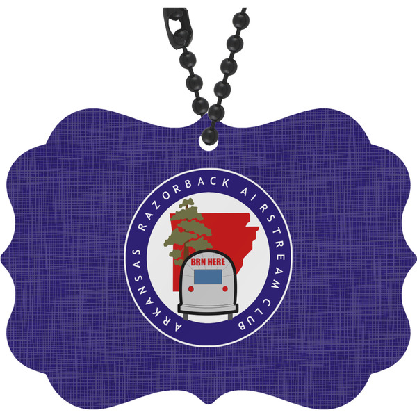 Custom Arkansas Razorback Airstream Club Logo Rear View Mirror Decor