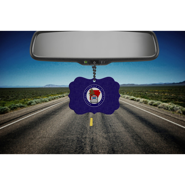 Arkansas Razorback Airstream Club Logo Car Ornament (Road)