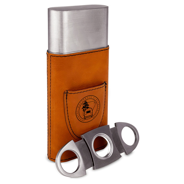 Arkansas Razorback Airstream Club Logo Cigar Case with Cutter - ALT VIEW