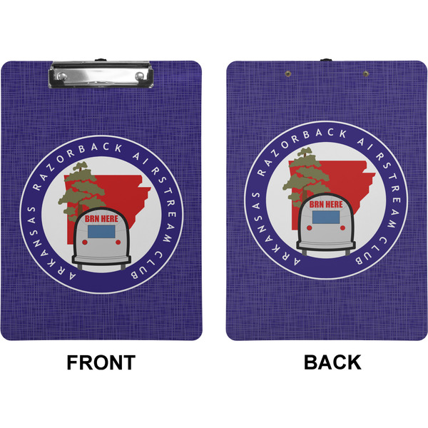 Arkansas Razorback Airstream Club Logo Clipboard (Letter) (Front + Back)