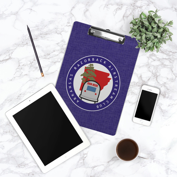 Arkansas Razorback Airstream Club Logo Clipboard - Lifestyle Photo