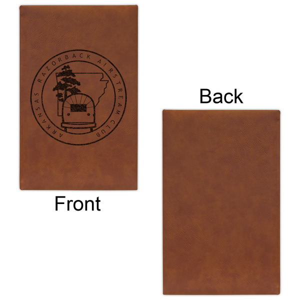 Arkansas Razorback Airstream Club Logo Cognac Leatherette Journal - Single Sided - Apvl