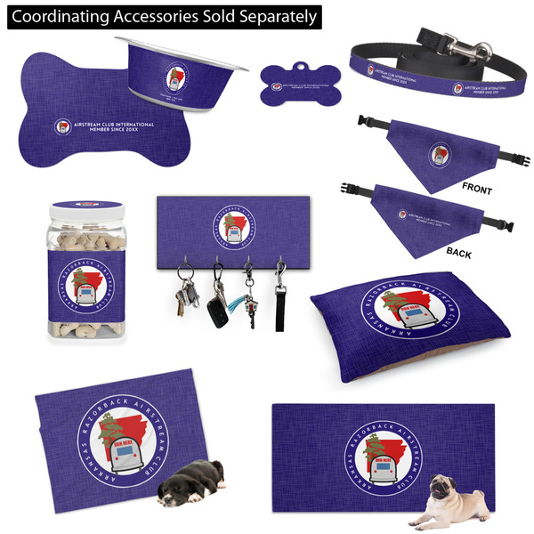 Arkansas Razorback Airstream Club Logo Customized Pet Accessories