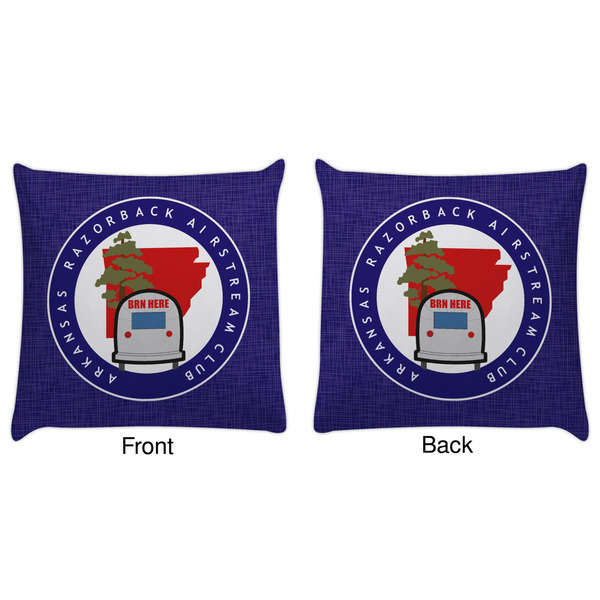 Arkansas Razorback Airstream Club Logo Decorative Pillow Case - Approval