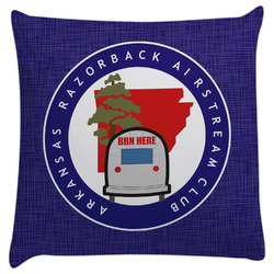 Arkansas Razorback Airstream Club Logo Decorative Pillow Case