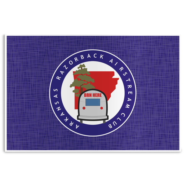 Custom Arkansas Razorback Airstream Club Logo Disposable Paper Placemats