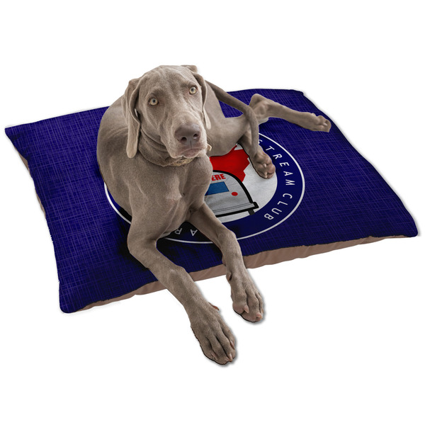 Arkansas Razorback Airstream Club Logo Dog Bed - Large LIFESTYLE