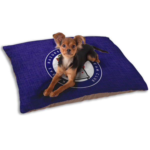 Arkansas Razorback Airstream Club Logo Dog Bed - Small LIFESTYLE