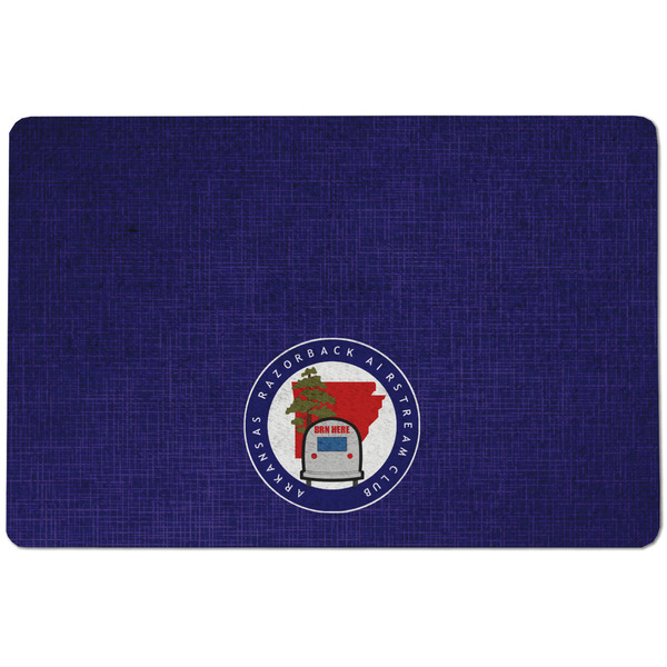 Custom Arkansas Razorback Airstream Club Logo Dog Food Mat