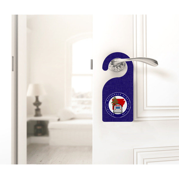 Arkansas Razorback Airstream Club Logo Door Hanger - LIFESTYLE