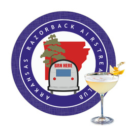 Arkansas Razorback Airstream Club Logo Printed Drink Topper