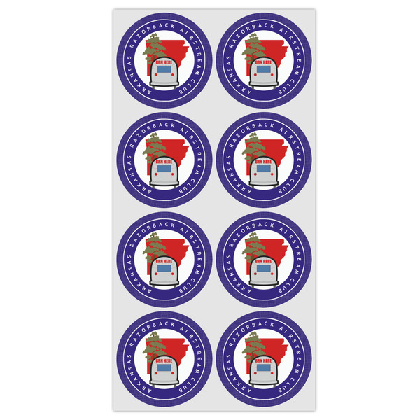 Arkansas Razorback Airstream Club Logo Drink Topper - Medium - Set of 8