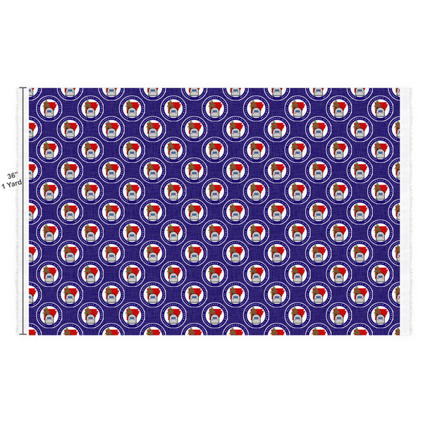 Arkansas Razorback Airstream Club Logo Fabric Full Yard