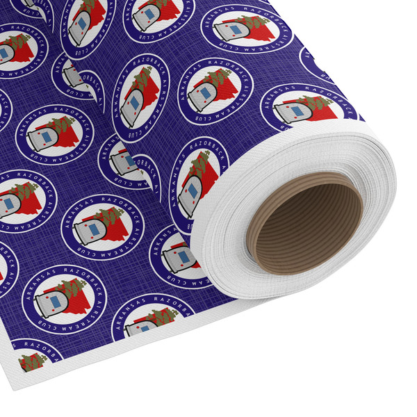 Custom Arkansas Razorback Airstream Club Logo Fabric by the Yard