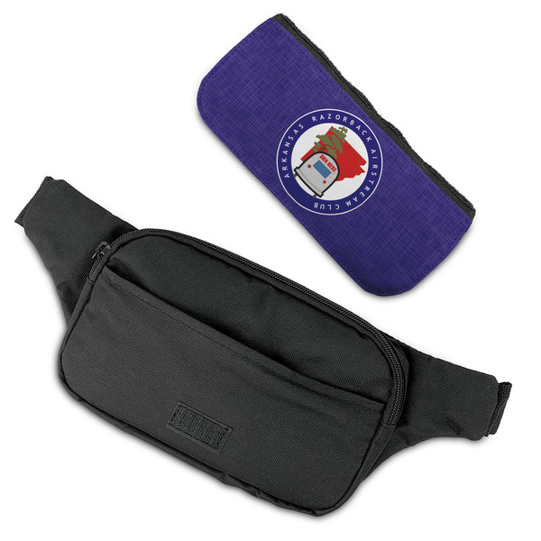 Arkansas Razorback Airstream Club Logo Fanny Packs - FLAT (flap off)