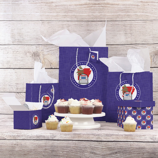 Arkansas Razorback Airstream Club Logo Gift Bags - In Context