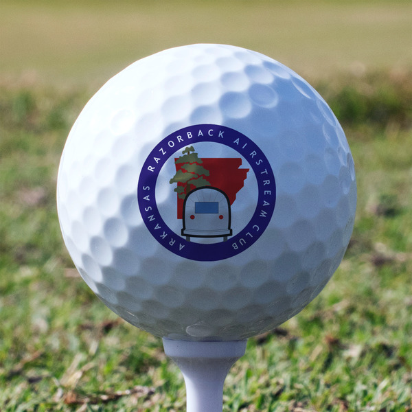 Arkansas Razorback Airstream Club Logo Golf Ball - Non-Branded - Tee